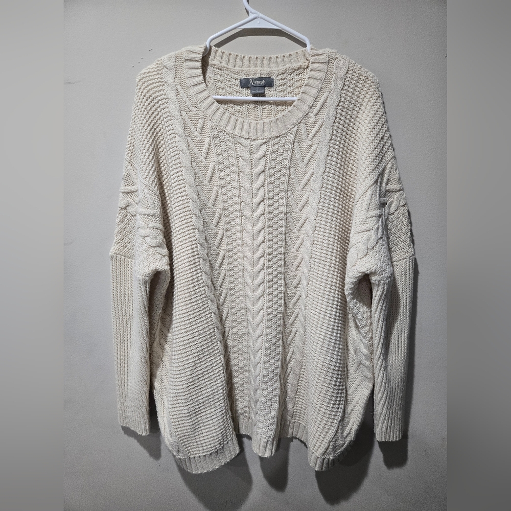 Creme Cableknit Sweater